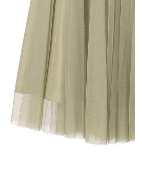 earth music&ecology（アースミュージックアンドエコロジー）の「チュールフレアスカート（スカート・レディース・ブラック/ライトベージュ/ライトグレー/カーキ・FREE）」の11枚目の写真