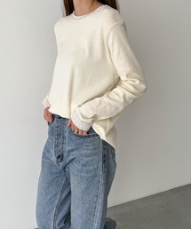 「CANAL JEAN」 長袖カットソー ONE SIZE ベージュ レディース CANAL JEAN 「CANAL JEAN」 長袖カットソー ONE SIZE ベージュ