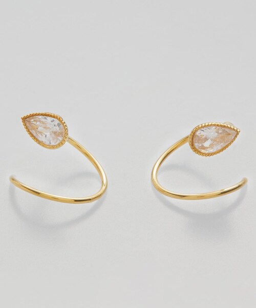 cloenc（クロエンス）の「【December】ダブルピアス／ティアドロップ（ピアス（両耳用）・レディース・シルバー/ゴールド・00）」の3枚目の写真