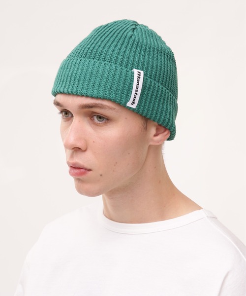 MANASTASH（マナスタッシュ）の「MANASTASH/マナスタッシュ　COTTON BEANIE コットンビーニー（ニットキャップ/ビーニー・メンズ・ブラック/グレー/グリーン/オレンジ/その他35/キナリ・F）」の4枚目の写真