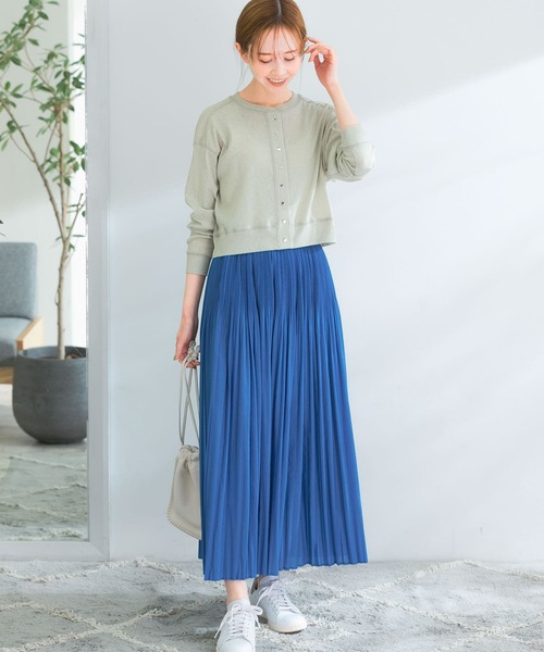 【URBAN RESEARCH】プリーツフレアスカート/スウェード/ブルー/青 URBAN RESEARCH ITEMS｜シアーフレアスカート | Rakuten Fashion