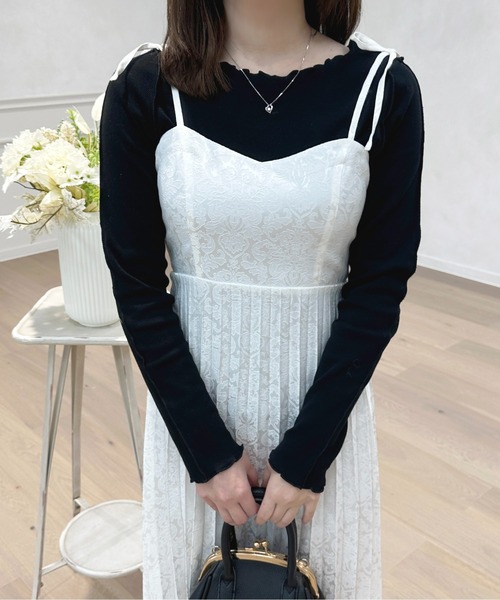 apres jour(アプレジュール)の「リブカットメロートップス【ZOZOTOWN限定アイテム】(Tシャツ/カットソー・レディース・オフホワイト/ブラック/ラベンダー・X-LARGE/フリー)」の10枚目の写真