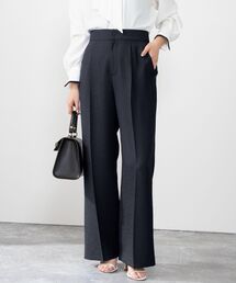 ◇【WEB限定】リネンライクハイウエストワイドパンツ