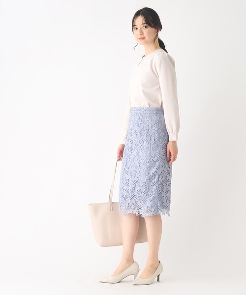 index（インデックス）の「◇≪新色追加≫リーフレースタイトスカート