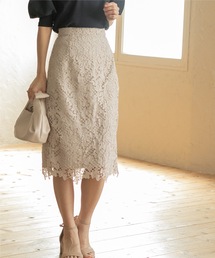 index | リーフミニフラワー レースタイトスカート(スカート)