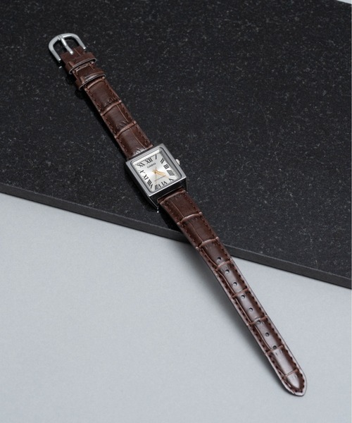CASIO（カシオ）の「CASIO LTP-V007 スタンダード アナログ タンク スクエア 腕時計（アナログ腕時計・レディース・ブラック/ブラウン/ブラック系その他/ブラウン系その他・FREE）」の8枚目の写真