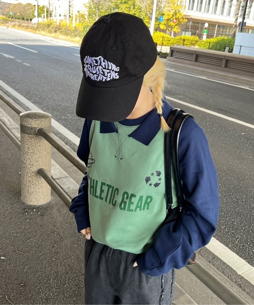 sedacle(セダクル)の「襟付きラグランロンT(Tシャツ/カットソー・メンズ・オフホワイト/グリーン・MEDIUM/LARGE)」の11枚目の写真