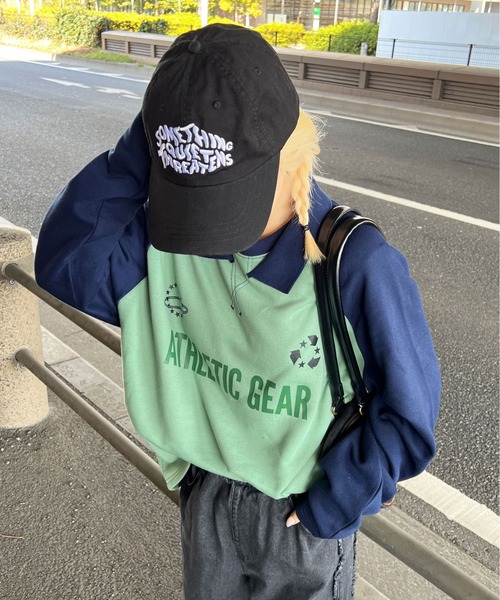 sedacle(セダクル)の「襟付きラグランロンT(Tシャツ/カットソー・メンズ・オフホワイト/グリーン・MEDIUM/LARGE)」の12枚目の写真