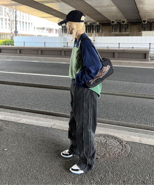 sedacle(セダクル)の「襟付きラグランロンT(Tシャツ/カットソー・メンズ・オフホワイト/グリーン・MEDIUM/LARGE)」の15枚目の写真