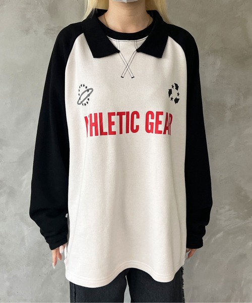 sedacle(セダクル)の「襟付きラグランロンT(Tシャツ/カットソー・メンズ・オフホワイト/グリーン・MEDIUM/LARGE)」の16枚目の写真