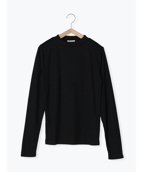 Samansa Mos2 blue（サマンサモスモスブルー）の「モックネックリブプルオーバー（Tシャツ/カットソー・レディース・オフホワイト/ブラック/ライトベージュ・MEDIUM/LARGE）」の2枚目の写真