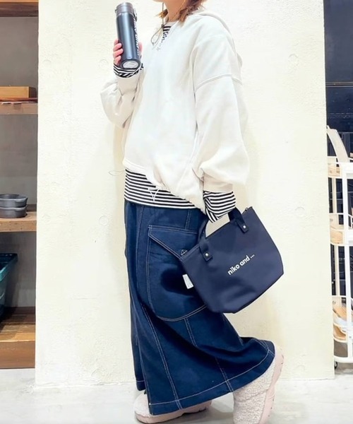 niko and...（ニコアンド）の「オリジナルニコロゴ刺繍保冷バッグ（トートバッグ・レディース・ホワイト/ブラック・0）」の19枚目の写真