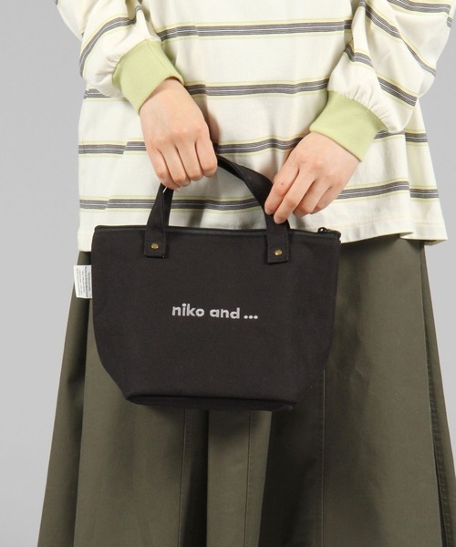 niko and...（ニコアンド）の「オリジナルニコロゴ刺繍保冷バッグ（トートバッグ・レディース・ホワイト/ブラック・0）」の21枚目の写真