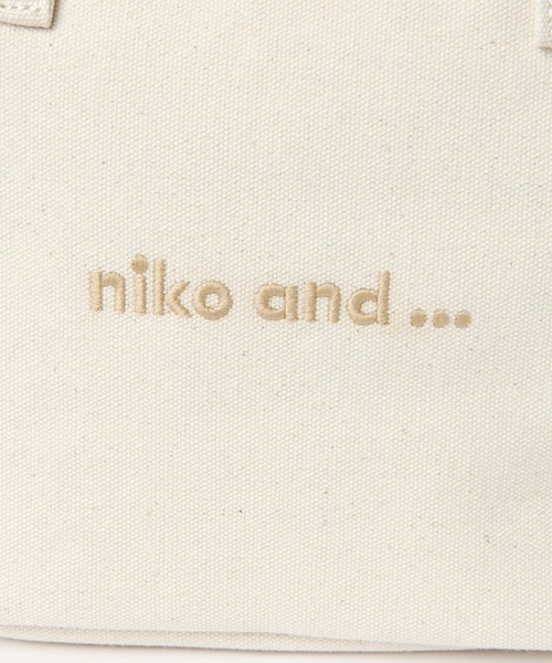 niko and...（ニコアンド）の「オリジナルニコロゴ刺繍保冷バッグ（トートバッグ・レディース・ホワイト/ブラック・0）」の10枚目の写真