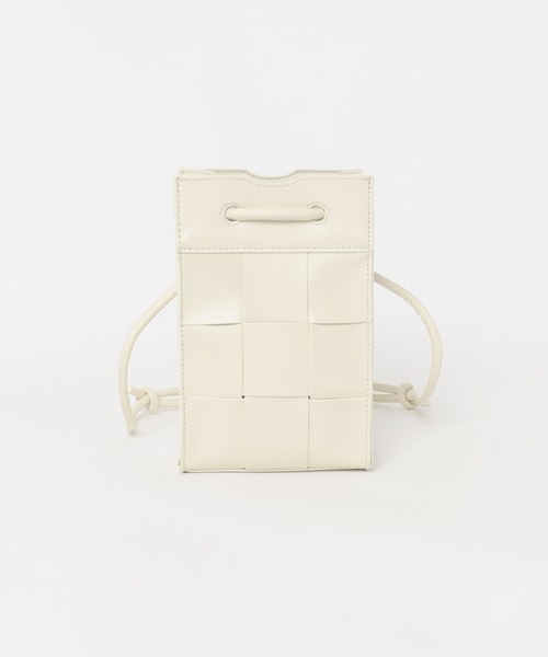 URBAN RESEARCH ROSSO WOMEN（アーバンリサーチ　ロッソ）の「メッシュショルダーバッグ（ショルダーバッグ・レディース・オフホワイト/ブラック・-）」の5枚目の写真