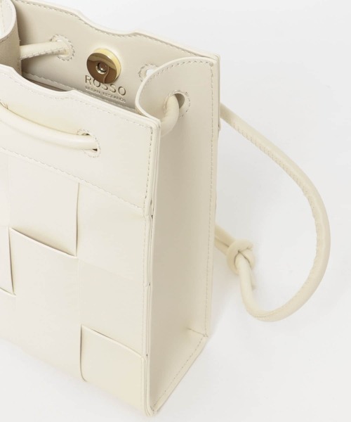 URBAN RESEARCH ROSSO WOMEN（アーバンリサーチ　ロッソ）の「メッシュショルダーバッグ（ショルダーバッグ・レディース・オフホワイト/ブラック・-）」の10枚目の写真
