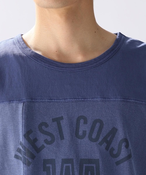 niko and...（ニコアンド）の「ピグメントフットボールTシャツ（Tシャツ/カットソー・メンズ・グリーン/イエロー/オフホワイト/ネイビー・MEDIUM/LARGE）」の19枚目の写真