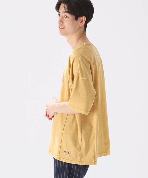 niko and...（ニコアンド）の「ピグメントフットボールTシャツ（Tシャツ/カットソー・メンズ・グリーン/イエロー/オフホワイト/ネイビー・MEDIUM/LARGE）」の22枚目の写真