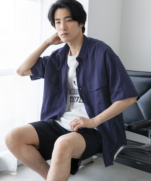 niko and...（ニコアンド）の「ピグメントフットボールTシャツ（Tシャツ/カットソー・メンズ・グリーン/イエロー/オフホワイト/ネイビー・MEDIUM/LARGE）」の15枚目の写真