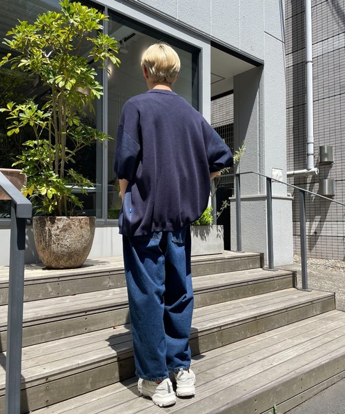 CIAOPANIC（チャオパニック）の「フラワージャガードサマーニットポロカーディガン（カーディガン/ボレロ・レディース・アイボリー/ネイビー/オレンジ/ミント/グレー・MEDIUM/LARGE）」の12枚目の写真