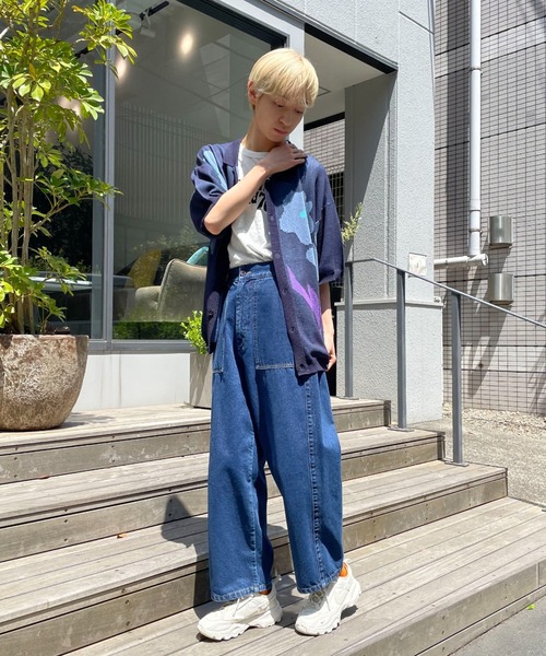 CIAOPANIC（チャオパニック）の「フラワージャガードサマーニットポロ