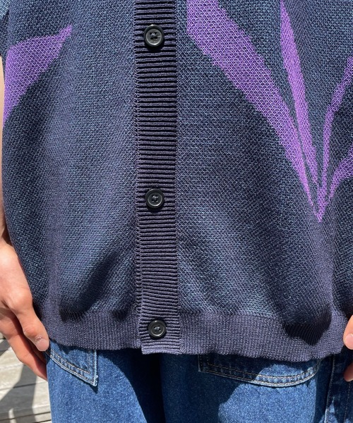 CIAOPANIC（チャオパニック）の「フラワージャガードサマーニットポロ