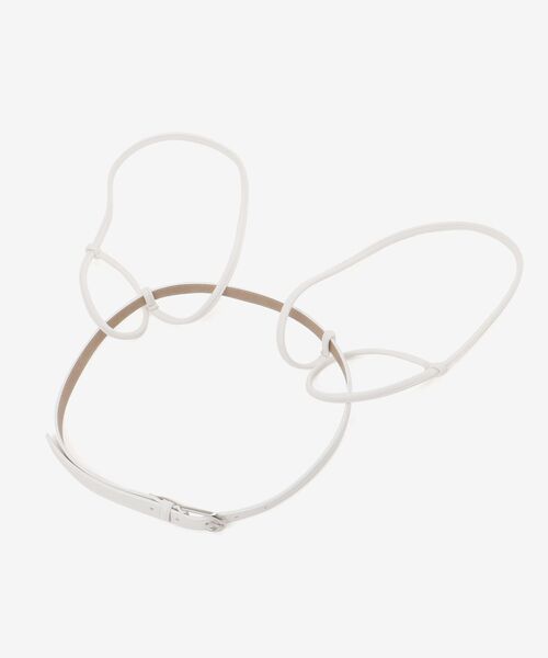 MAJESTIC LEGON(マジェスティックレゴン)の「2wayデザインサスペンダー(サスペンダー・レディース・アイボリー/ブラック・FREE)」の1枚目の写真