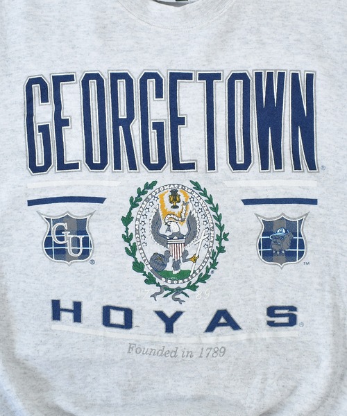 American Eagle(アメリカンイーグル)の「【ヴィンテージ古着】90s AMERICAN EAGLE GEORGETOWN カレッジプリント クルーネックスウェット USA製(スウェット・メンズ・グレー・LARGE)」の4枚目の写真