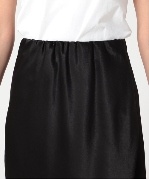 【新品】【未使用】NOBLE ペンシルスカート 追加》ナローAラインサテンスカート 2（ロング・マキシ丈スカート