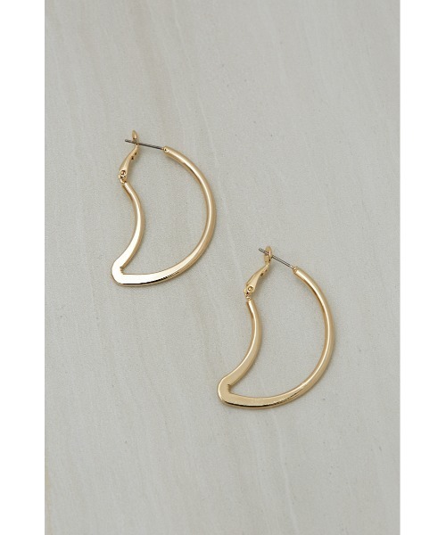 AZUL by moussy(アズールバイマウジー)の「CRESCENT MOON HOOP EARRINGS/クレセントムーンフープピアス(ピアス(両耳用)・レディース・シルバー/ゴールド系その他・FREE)」の12枚目の写真