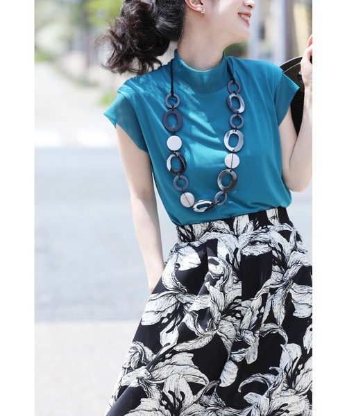 cawaii（カワイイ）の「新・スタメンTシャツシアー袖トップス（Tシャツ/カットソー・レディース・ホワイト/ブラック/マジェンタ/ブルー・FREE）」の13枚目の写真