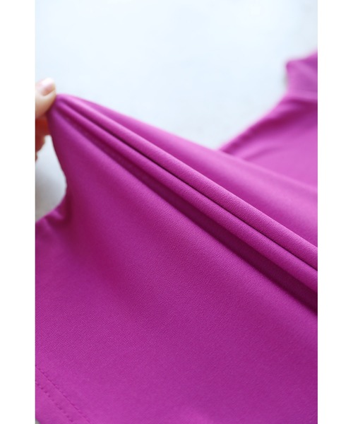 cawaii（カワイイ）の「新・スタメンTシャツシアー袖トップス（Tシャツ/カットソー・レディース・ホワイト/ブラック/マジェンタ/ブルー・FREE）」の8枚目の写真