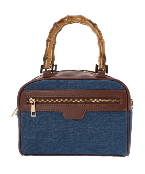 earth music&ecology（アースミュージックアンドエコロジー）の「バンブーテイストハンドルバッグ（ハンドバッグ・レディース・ライトブルー/ベージュ/ダークブルー・FREE）」の14枚目の写真