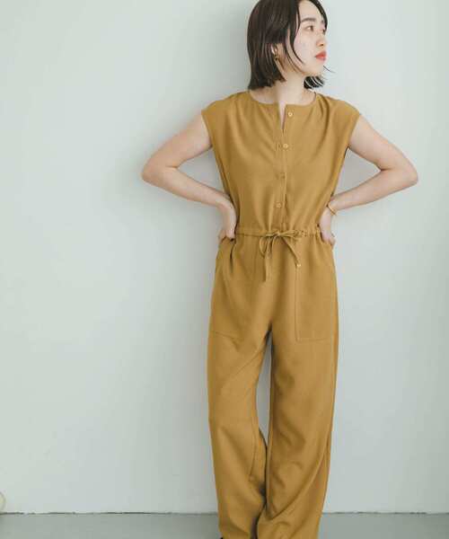 ITEMS URBANRESEARCH（アイテムズ アーバンリサーチ）の「オールインワン（つなぎ/オールインワン・レディース・マスタード/グレー・FREE）」の2枚目の写真