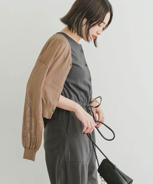 ITEMS URBANRESEARCH（アイテムズ アーバンリサーチ）の「オールインワン（つなぎ/オールインワン・レディース・マスタード/グレー・FREE）」の6枚目の写真