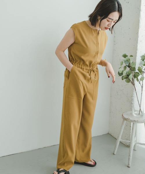 ITEMS URBANRESEARCH（アイテムズ アーバンリサーチ）の「オールインワン（つなぎ/オールインワン・レディース・マスタード/グレー・FREE）」の14枚目の写真