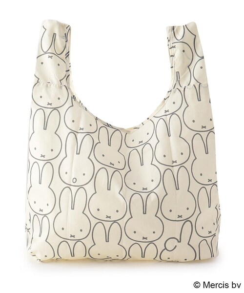 one'sterrace(ワンズテラス)の「Dick Bruna miffy エコバッグ ミッフィーがいっぱい(その他雑貨・レディース・ホワイト系・99)」の4枚目の写真