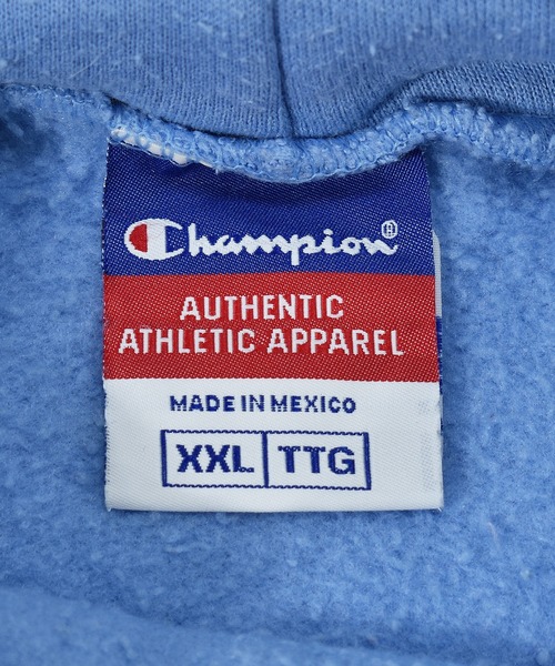 Champion(チャンピオン)の「【ヴィンテージ古着】Y2K Champion / チャンピオン ロゴ プルオーバーパーカー(パーカー・メンズ・ブルー・XX-LARGE)」の9枚目の写真