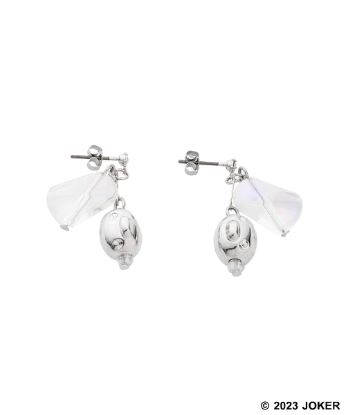 ROPE' PICNIC(ロペピクニック)の「【Pingu × ROPE' PICNIC】ポーチ付きクリアカラーピングーフェイスピアス(ピアス(両耳用)・レディース・シルバー/ゴールド・FREE)」の7枚目の写真