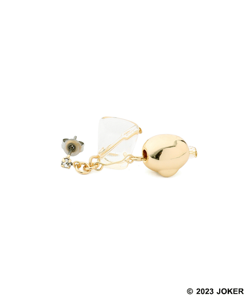 ROPE' PICNIC(ロペピクニック)の「【Pingu × ROPE' PICNIC】ポーチ付きクリアカラーピングーフェイスピアス(ピアス(両耳用)・レディース・シルバー/ゴールド・FREE)」の3枚目の写真