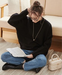 ANGIE | 【2023AW】オーバーサイズハイネックニット(ニット/セーター)