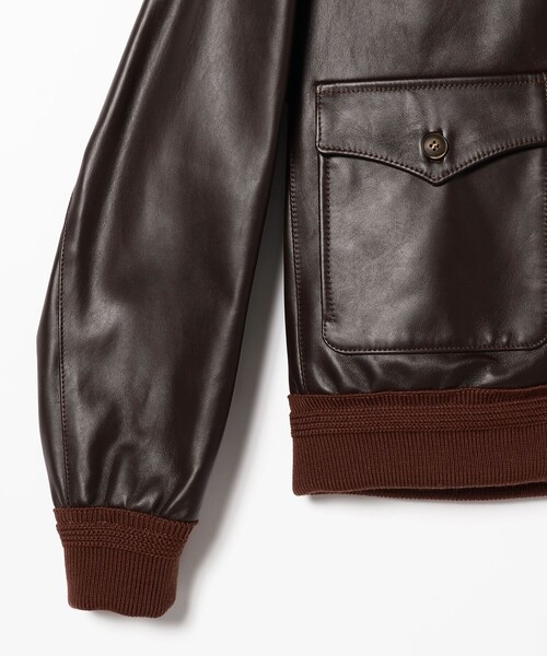 CINQUANTA × BEAMS F / 別注 A-2 レザーブルゾン（ブルゾン）｜BEAMS F