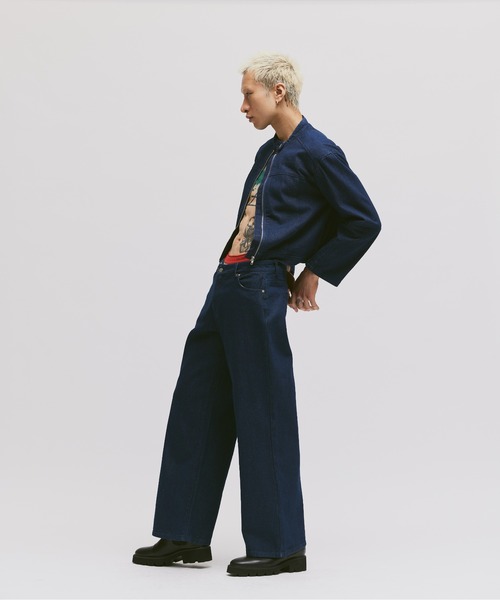 FEKETE（フェケテ）の「DENIM WIDE PANTS (SET-UP) / デニムバギーパンツ（セットアップ対応）（デニムパンツ・レディース・ブルー・SMALL/MEDIUM/LARGE）」の16枚目の写真