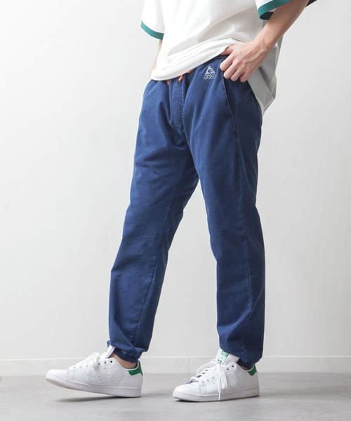 GERRY（ジェリー）の「【GERRY】インディゴ 裏毛 ウエストリブ イージーパンツ / スウェットパンツ（スウェットパンツ・メンズ・ブルー/ワンウォッシュ/グレー・MEDIUM/LARGE/X-LARGE）」の3枚目の写真