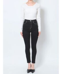 ジェイダ GYDA H/W BACKレースアップデザインカラースキニーパンツ ジェイダ GYDA H/W BACKレースアップデザインカラースキニー