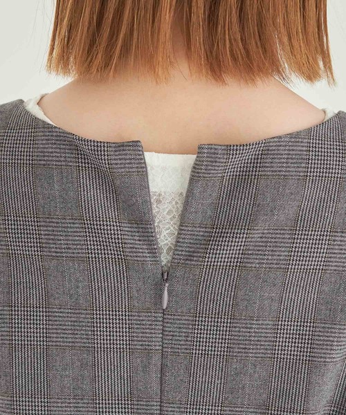 ROPE' PICNIC(ロペピクニック)の「チェックジャンパースカート(ジャンパースカート・レディース・チャコールグレー/ダークブラウン・36/38)」の18枚目の写真