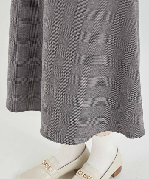 ROPE' PICNIC(ロペピクニック)の「チェックジャンパースカート(ジャンパースカート・レディース・チャコールグレー/ダークブラウン・36/38)」の4枚目の写真