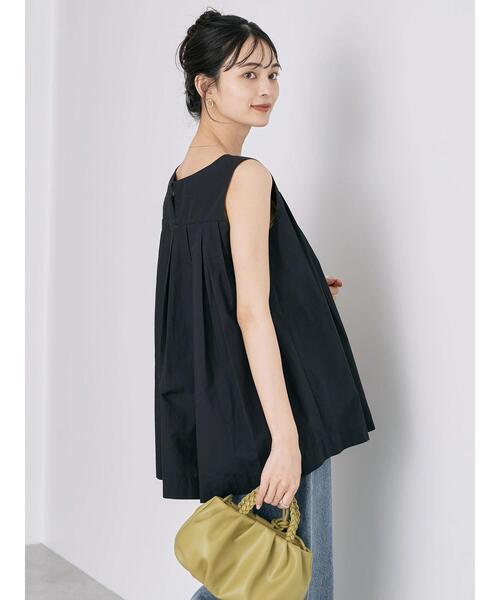 AMERICAN HOLIC（アメリカンホリック）の「Vネックタックノースリーブブラウス（シャツ/ブラウス・レディース・チェック/ブラック/カーキ・L/M）」の13枚目の写真