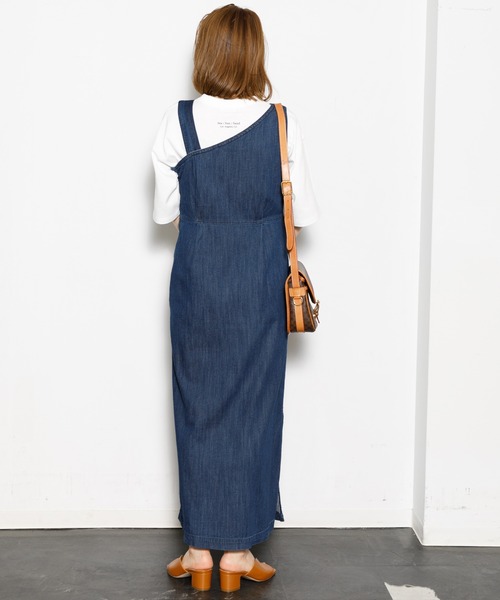 【美品】YANUK/ヤヌーク ロングデニムジャケット ワンピース F 新品】 YANUK ヤヌーク DENIT コクーン ワンピース デニム