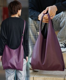 MinoriTY | 【MinoriTY】シンセティックレザー２WAYマルシェバッグ ショルダーバッグ トートバッグ メンズ ウィメンズ ユニセックス(トートバッグ)